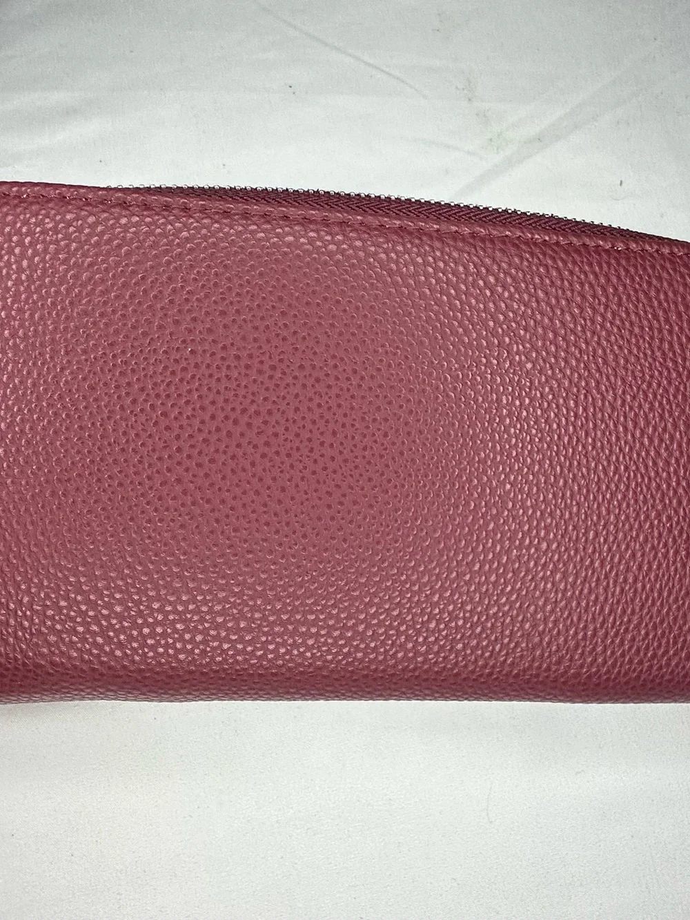 Thirty-One Deep Merlot Floral Embroidered Wallet